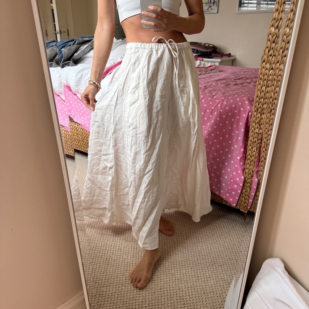 Velvet by graham & Spencer linen Maxi Skirt